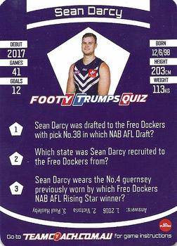 2021 Team Coach AFL #213 Sean Darcy Back